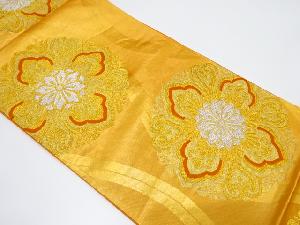 アンティーク　立涌に華紋織り出し袋帯（着用可）